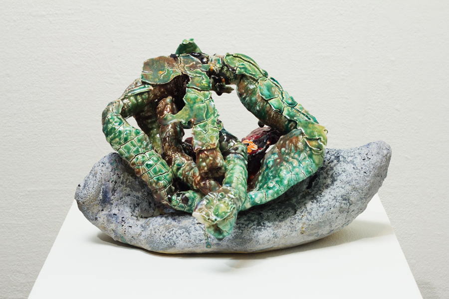 Dipped pipe cleaner sculpture