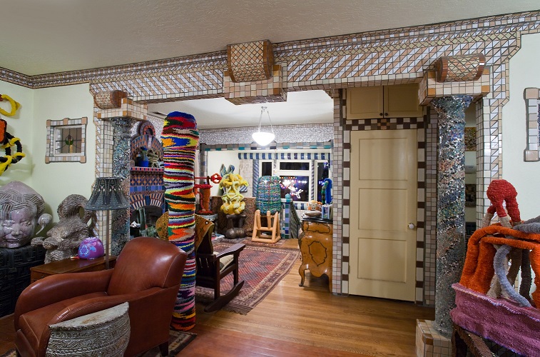 Ted Fullwood artwork installed in an interior setting